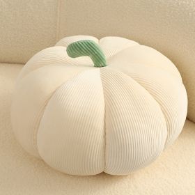 Colorful Pumpkin Pillow Halloween Plush Toy (Option: Beige-18cm)