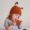 Toddlers Baby Girls and Boys Crochet Earflap Hats Newborn Kids Cute Beanie Cap Winter Soft Warm Knit Caps