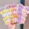 8/9/10Pcs/Set Cartoon Baby Girl Hair Clips Cute Bear Children Hairpins Bowknot Knitted Flower Kids Barretees Baby Hair Accessori