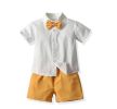 Baby Boys Formal Suit Gentleman Bowtie Romper Suspenders Shorts Wedding Tuxedo Outfit