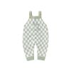 Baby Checkerboard Pattern Strap Design Knit Spring Autumn Rompers