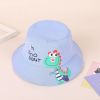 Children's spring, summer and autumn fisherman hat baby cute dinosaur basin hat boy summer big brim sunshade Korean version