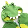 Baby Boy Cartoon Dinosaur Print Pattern Zipper Front Design Quality Romper