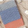 Kids Hollow Carved Graphic Solid Color Knitted Blanket