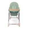 Convertible High Chair on Wheels with Removable Tray;  Height and Angle Adjustment for Baby And Toddler