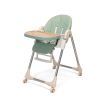 Convertible High Chair on Wheels with Removable Tray;  Height and Angle Adjustment for Baby And Toddler