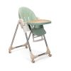 Convertible High Chair on Wheels with Removable Tray;  Height and Angle Adjustment for Baby And Toddler