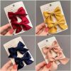 Cute Bows Baby Girls Hair Clips Solid Color Floral Pattern Children Hairpins Korean Korean Kids Hair Accessories