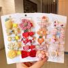 5 /10/14Pcs/Set Cute Bowknot Baby Girl Hair Clips Korean Flower Children Sides Barrettes Baby Hair Accessories