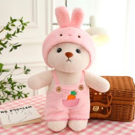 Dress-Up Bear Series Children's Birthday Gift Cute Plush (Option: Dress Up Small Pink Rabbit-30cm)