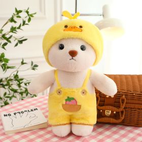 Dress-Up Bear Series Children's Birthday Gift Cute Plush (Option: Dress Up Small Yellow Duck-40cm)